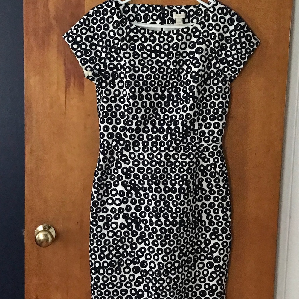 Jcrew a-line formfitting dress